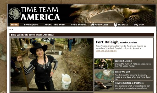 Time Team America front page
